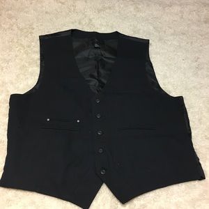 Black Marc Ecko cut and sew vest